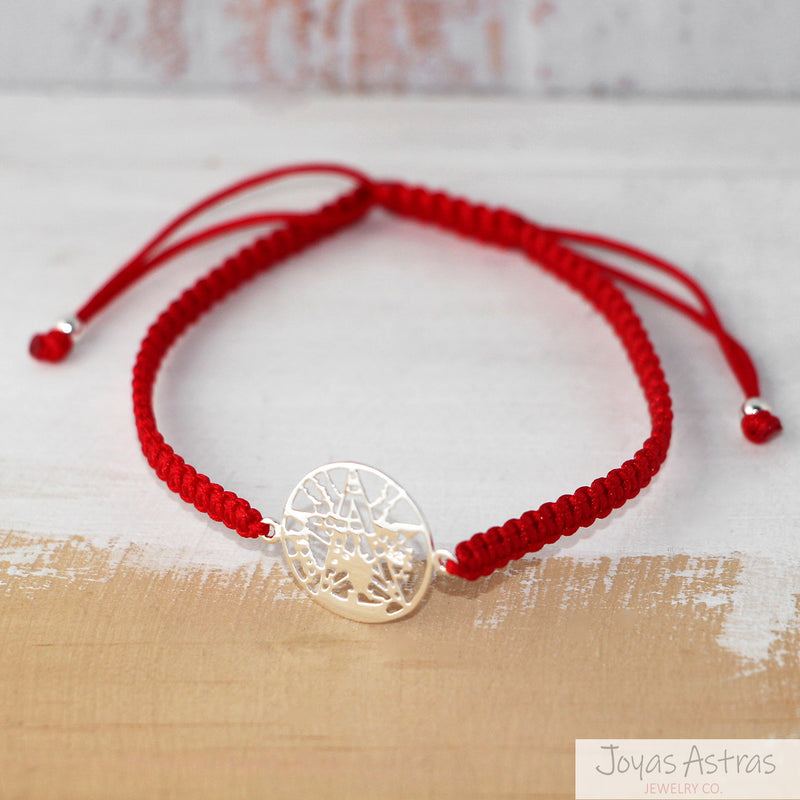 PULSERA DE HILO ROJO TETRAGRAMATON