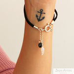 PULSERA GAMUZA AURA