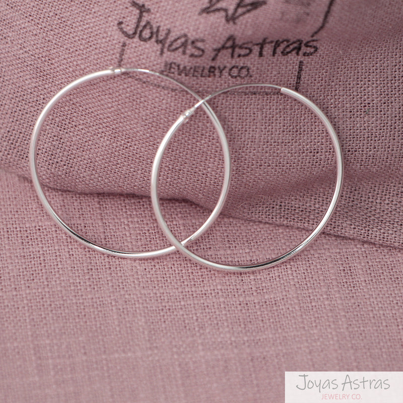 HOOPS LISOS  3.5 CM.