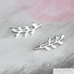 Aros Trepadores Espiga Plata