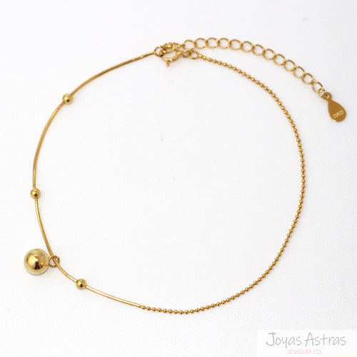 Tobillera Eclipse GOLD Baño de Oro