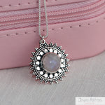 Collar Sunset Moon Stone de Plata