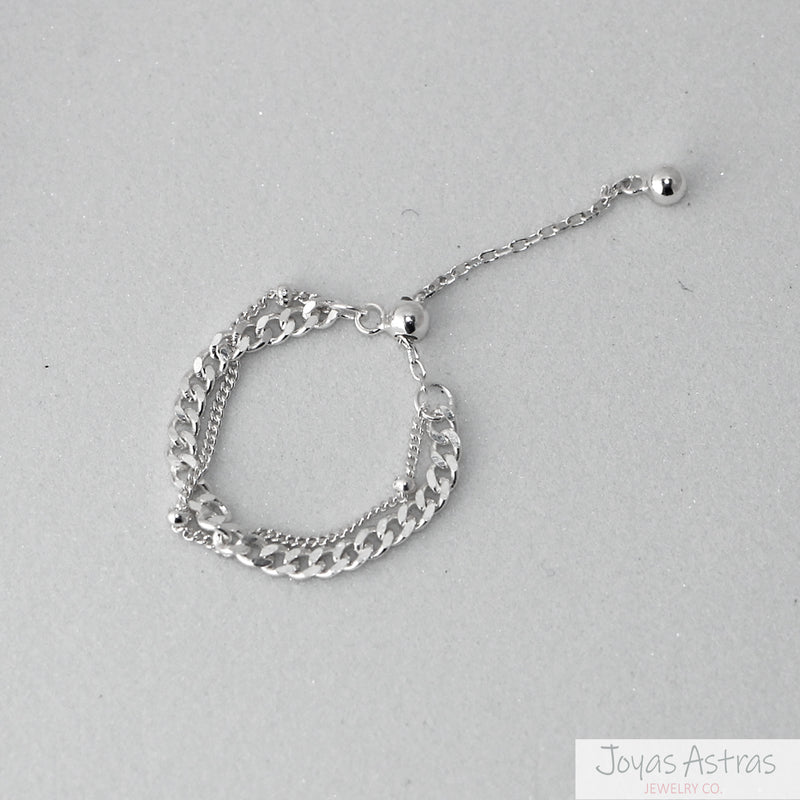 ANILLO CHAINS DOBLE AJUSTABLE