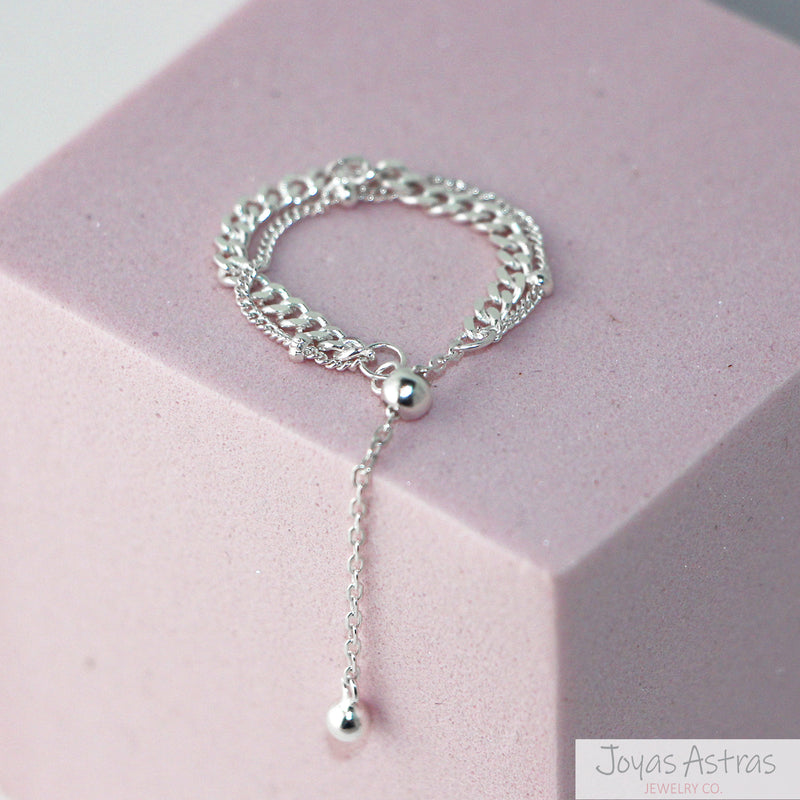 ANILLO CHAINS DOBLE AJUSTABLE