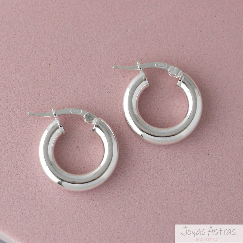 HOOPS LISOS GRUESOS 1.7 CM.