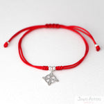 PULSERA DE HILO ROJO NUDO DE BRUJAS AJUSTABLE