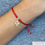 PULSERA DE HILO ROJO NUDO DE BRUJAS AJUSTABLE