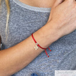 PULSERA DE HILO ROJO NUDO DE BRUJAS AJUSTABLE