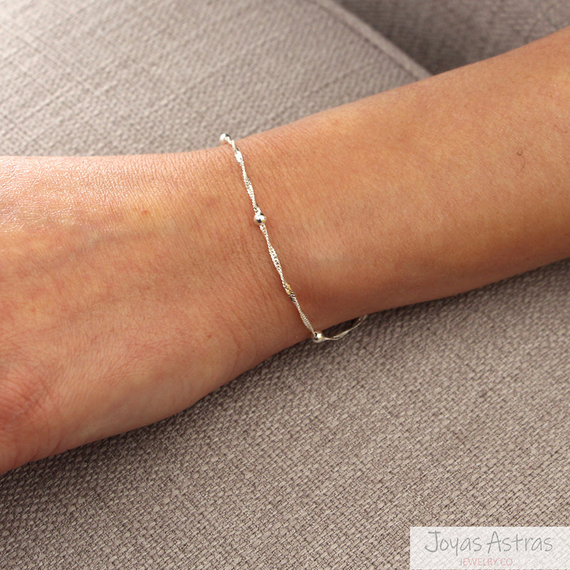 PULSERA SINGAPUR CON 5 ESFERAS