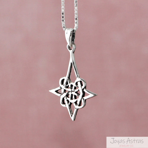 Collar Nudo de Bruja de Plata