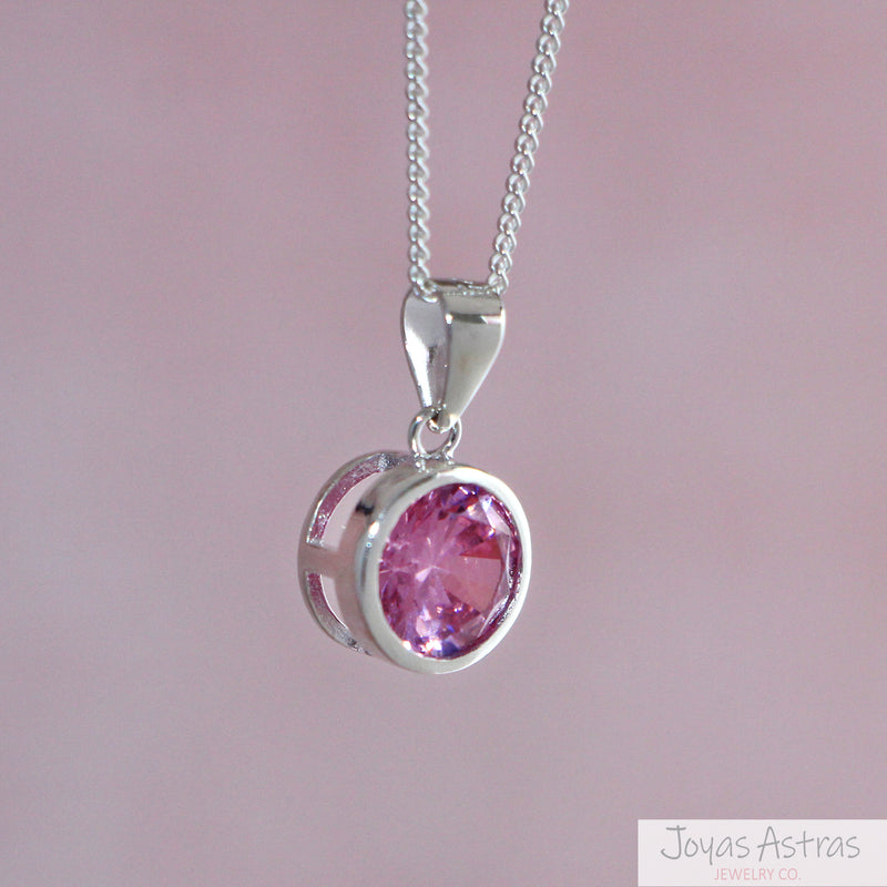 COLLAR PUNTO DE LUZ ROSADO KIDS