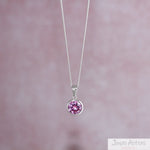 COLLAR PUNTO DE LUZ ROSADO KIDS