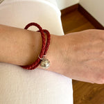 PULSERA ÁNGEL CUERO COLORES DISPONIBLES