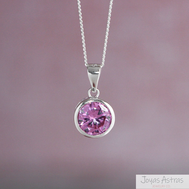 COLLAR PUNTO DE LUZ ROSADO KIDS