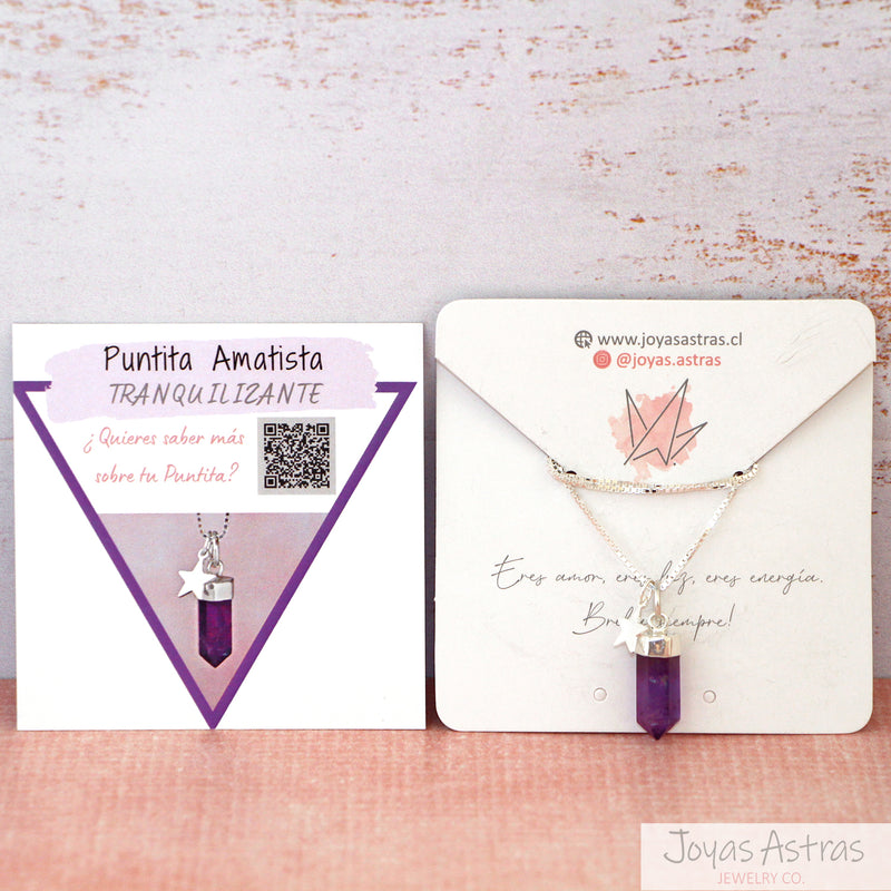 COLLAR PUNTITA AMATISTA (Tranquilizante)