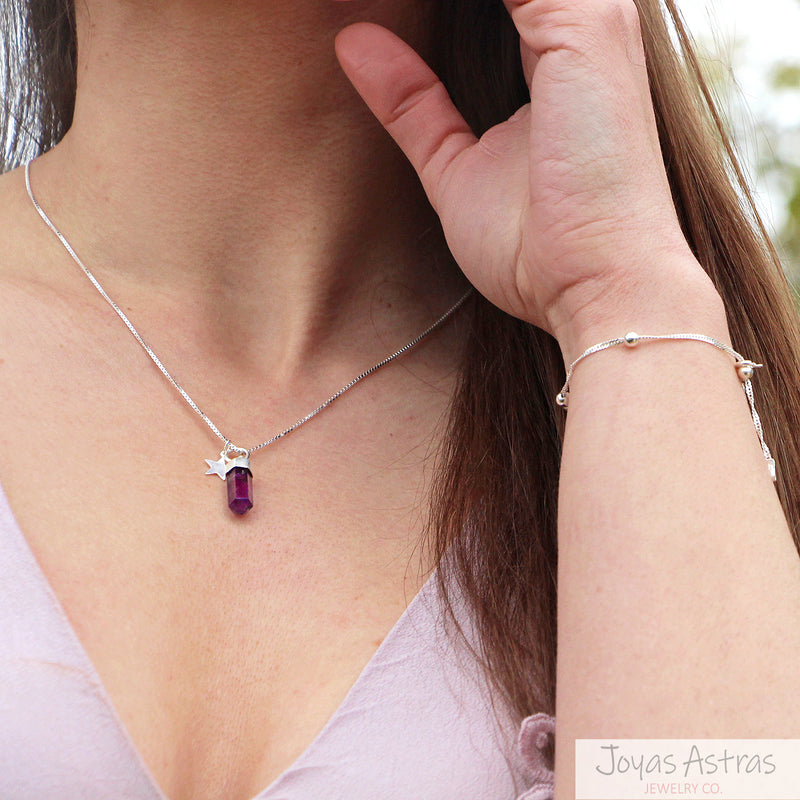 COLLAR PUNTITA AMATISTA (Tranquilizante)