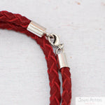 PULSERA ÁNGEL CUERO COLORES DISPONIBLES