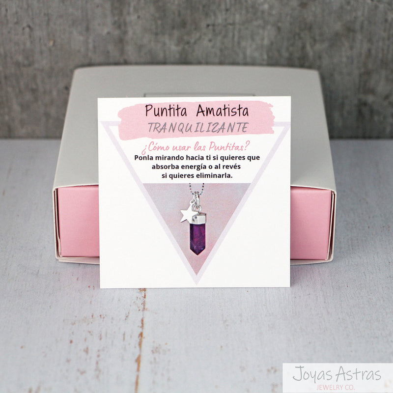 COLLAR PUNTITA AMATISTA (Tranquilizante)